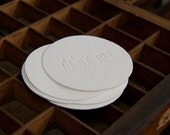 Drink Me  Letterpress Coasters