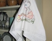 vintage MARKET DAY dish towel
