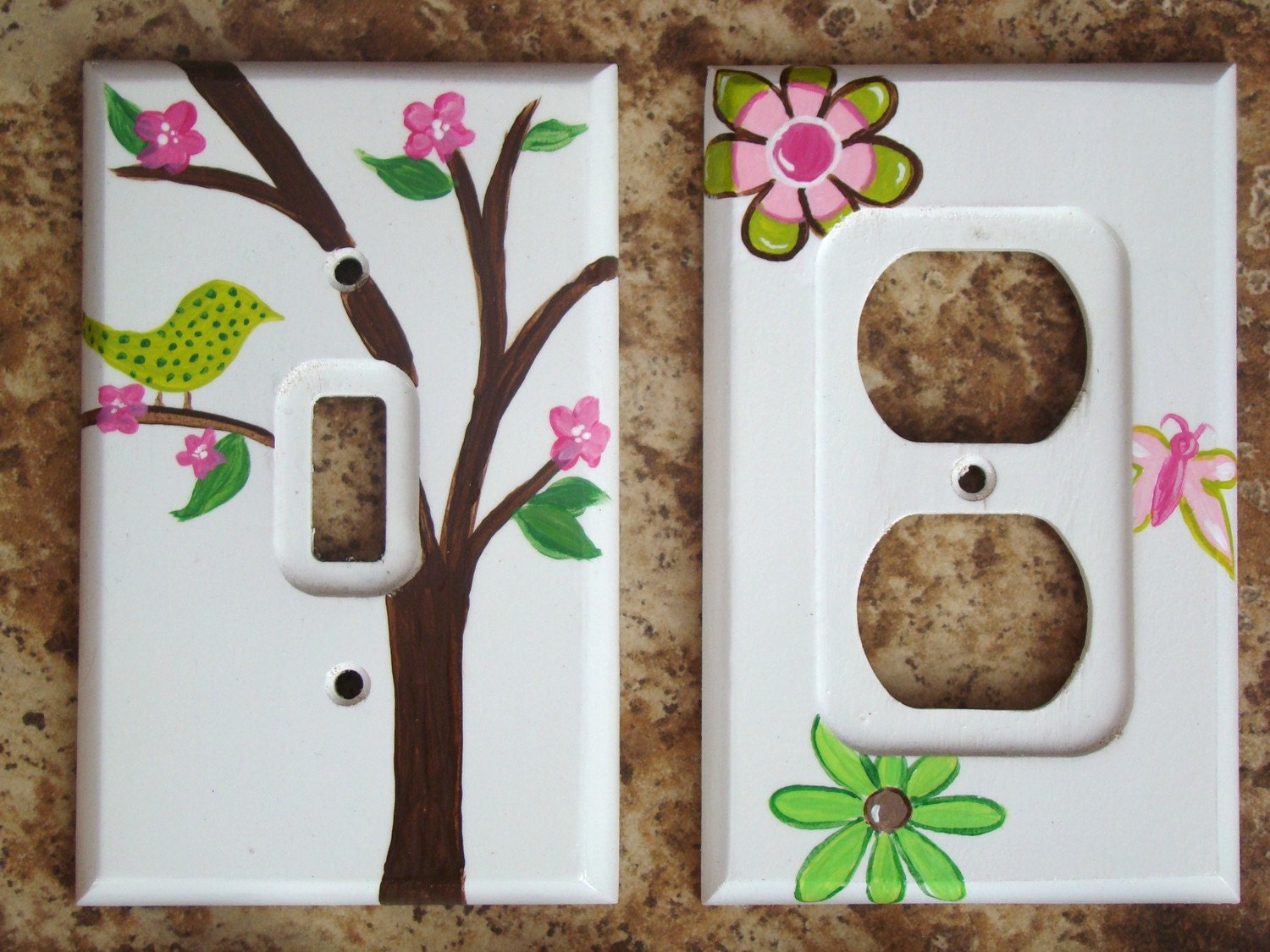 Custom Hand-painted Switch Plate or Outlet Cover