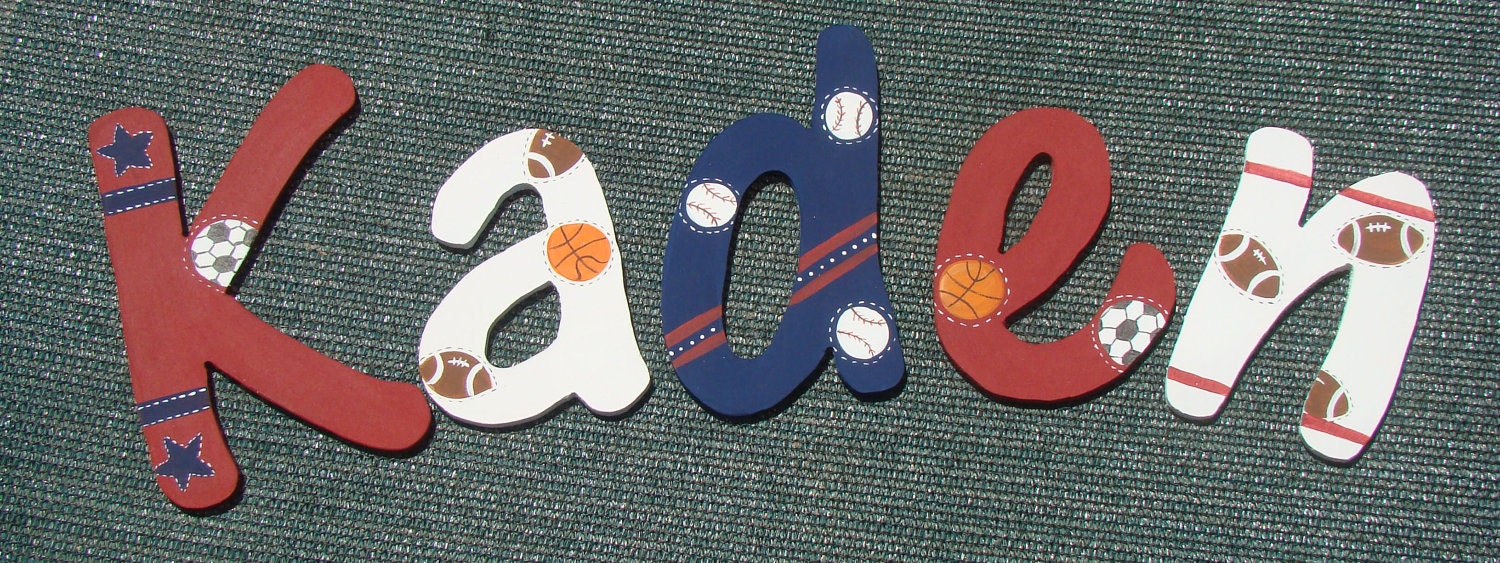 sporty letters