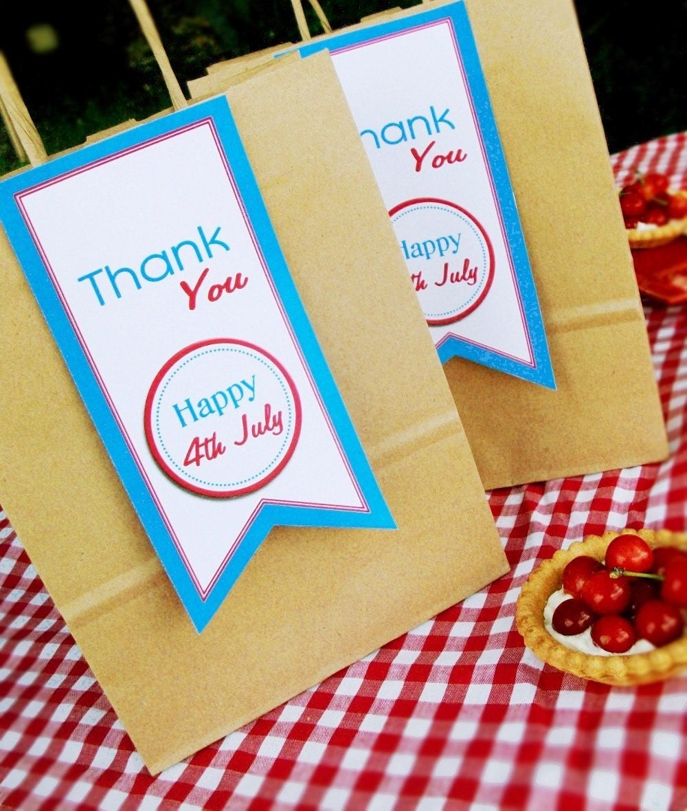 4th July Independence Day Party Collection - Printable PERSONALIZED Party INVITE AND Party Supplies