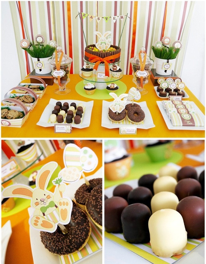 HALF PRICE - Easter Bunny Egg Hunt Complete Printable Party Collection