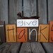 Give Thanks wood block primitive set . . .  fall autumn thanksgiving seasonal decor wood block set