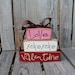Love and XOXOXO . . . Valentine's Wood Block Stacker Gift Home Seasonal Personalized Block Decor