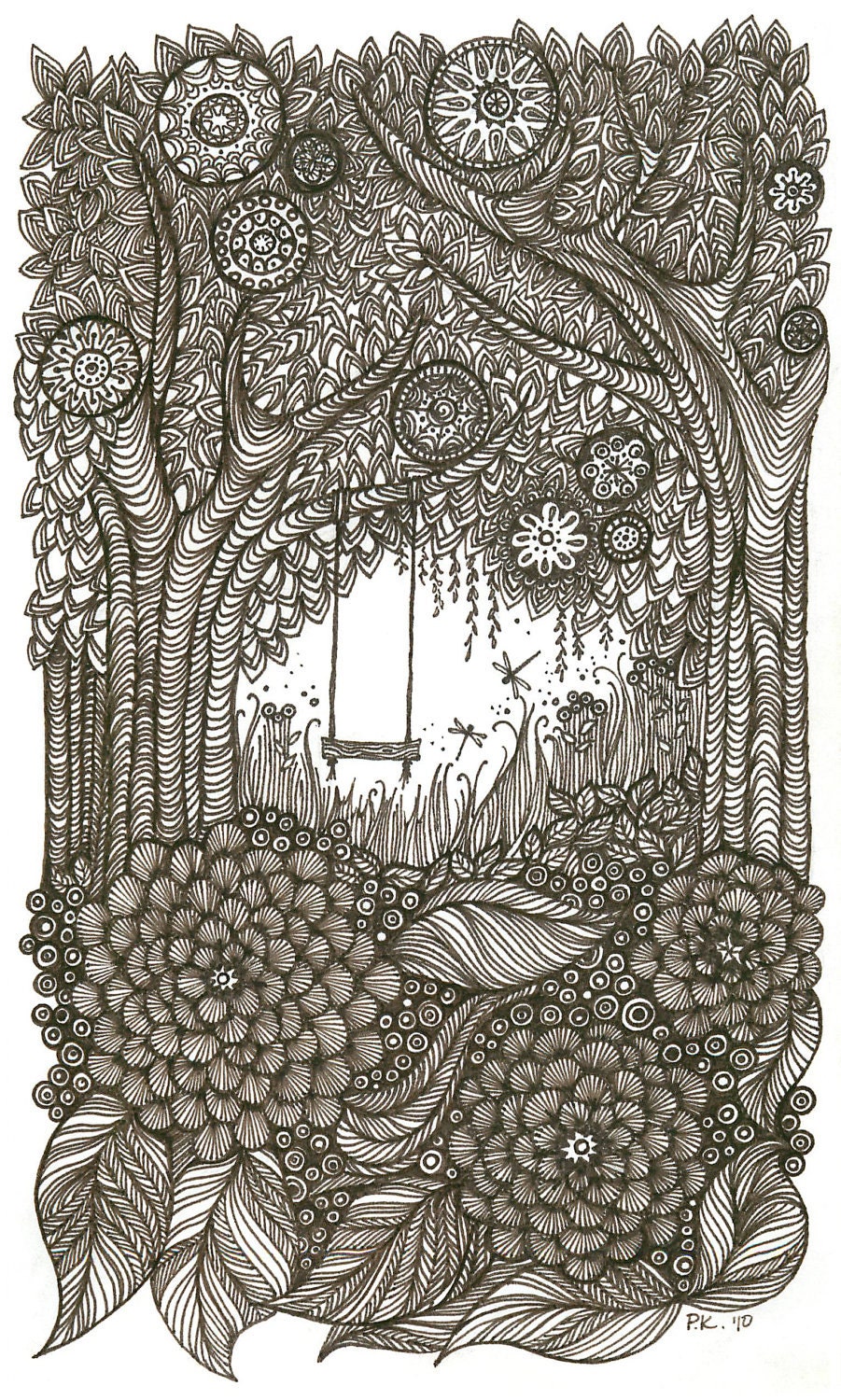 Strawberry Swing - print