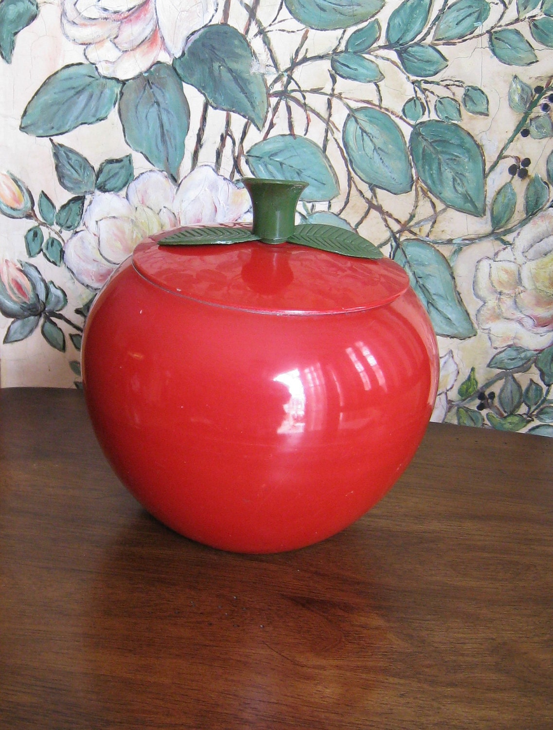 Apple Red Cookie Jar - RESERVED for Yamilag