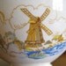 Universal China Tea Cup, Camwood Ivory Windmill Scene Made in USA Vintage Teacup