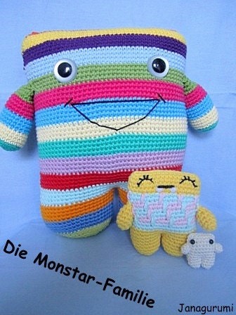 Monstar-Theme-Set 3 Crochet Pattern PDF