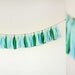 Tassel Party Garland: Shades of Green