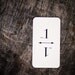 Table Number Cards (1-10)