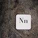 Square Letter Place Cards (N-Z)