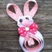 Easter Bunny Ribbon Sculpture Hair Bow... Rabbit Hair Clip... Free Shipping Promo