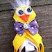 Easter Baby Chick Ribbon Sculpture Hair Clip - Spring Chick Hair Bow... Free Shipping Promo