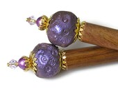 Hair Ornaments, Prom Hair Accessories, Hairsticks, Purple Violet