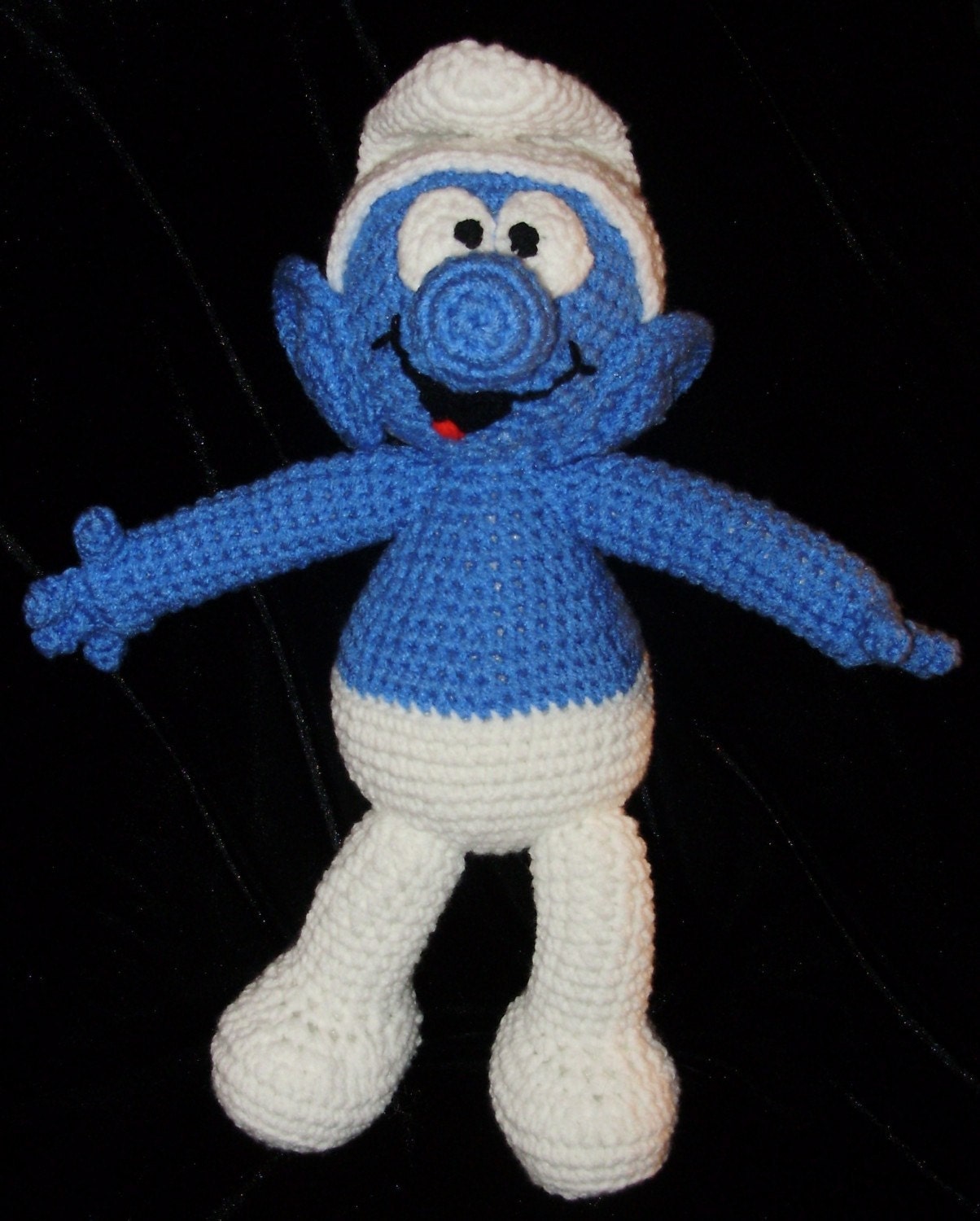 A Smurf Crochet Pattern by Erin Scull by ErinScullsToyStore