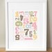 Alphabet Nursery Art - 'Alphabet Soup' 8x10 Print - Girl