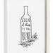 L'OLIO Art for Kitchen, Italian Olive Oil Print / high quality fine art print