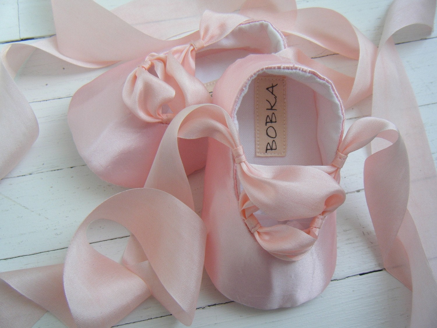 Pink Ballet Shoes, Baby Girl Ballet Shoes, Flats,Flower Girl Shoes, Toddler Ballet Flat, Bobka Shoes by BobkaBaby