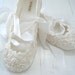 Ivory Ballet Flats, Wedding Shoes, Bridal Ballet Flats, Custom Made, Bridal Shoes, Lace, Bobka Shoes by BobkaBaby