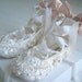 Lace Baby Shoes, Ivory Lace Shoes,Flower Girl Shoes, BOBKA BABY BOOTS ,Toddler Shoes,Flats, Baby Girl Shoes by BobkaBaby