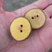 15 Oak Wood Buttons. About 1.25 Inches Wide