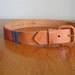 SALE 90's Guatemalan.tribal . woven leather belt no3