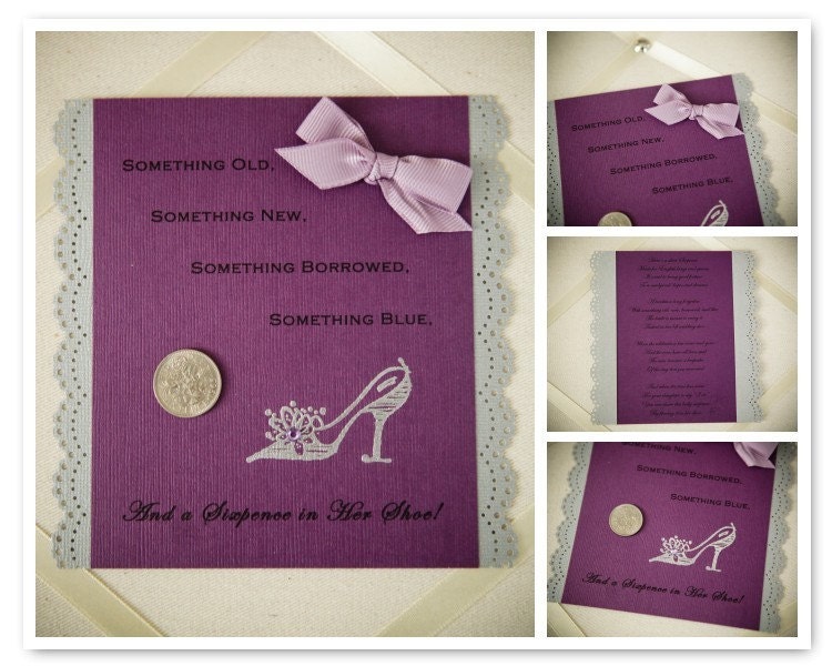 Sixpence for your Shoe Purple and Silver