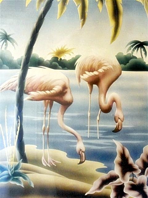 50s Turner Flamingo Print By Kowgirlkitsch On Etsy