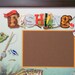 GONE FISHING Memory Album Page (Walnut Veneer Shadow Box Frame Sold Separately)