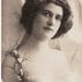 1910...Beautiful Edwardian Lady..Flower Garland...original vintage french postcard...paper ephemera
