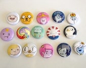 Adventure Time 1" button pin set