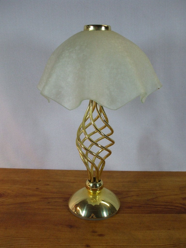 Antique Brass Candlestick Lamps