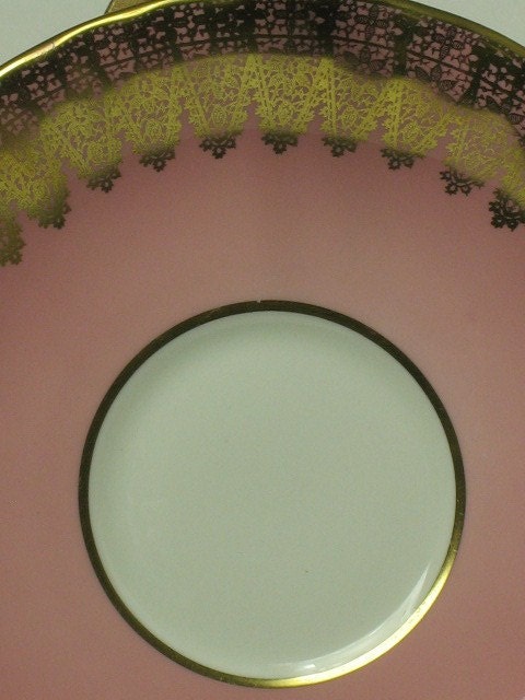 Fabulous Vintage DUSTY PINK Aynsley Cup and Saucer