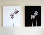 Inverse Dandelion Paintings - Any Color - Custom