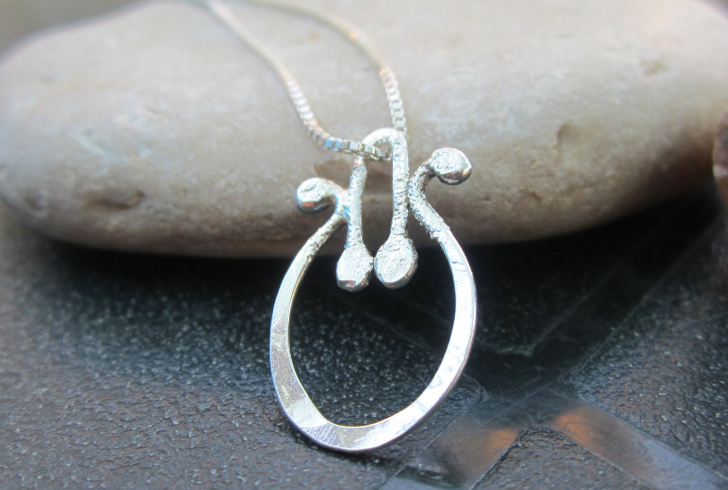 Pomegranate - Sterling Silver Pendant Handmade From Israel