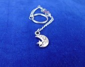 Moon and Stars Flourite  Keychain
