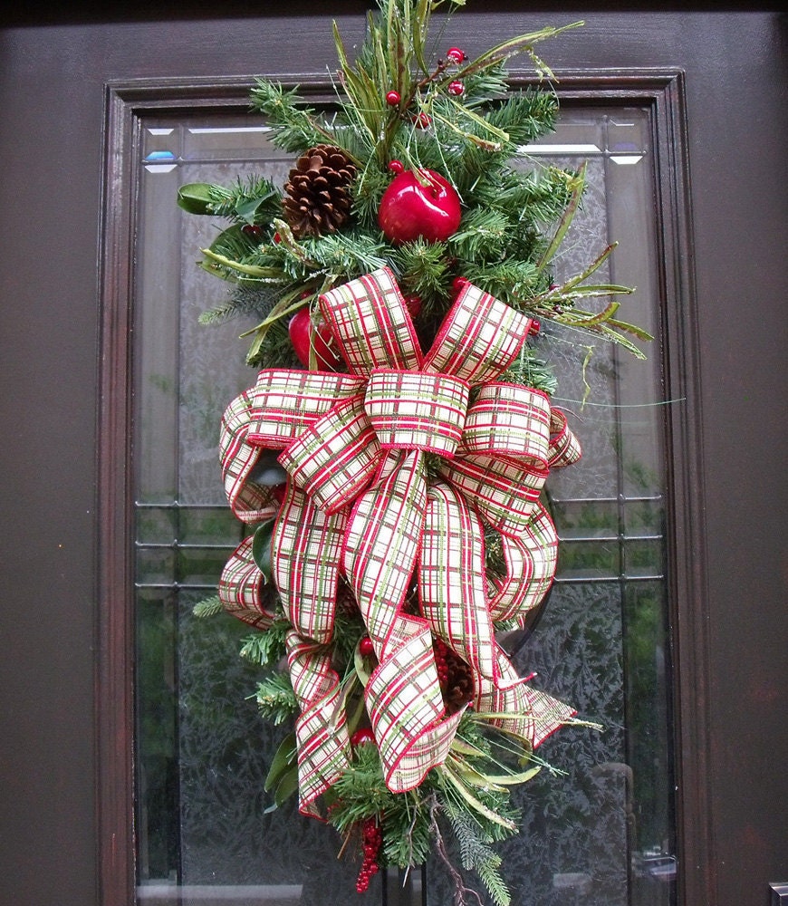 Christmas Swag Williamsburg Wreath Fruit Swag Williamsburg Style Teardrop Fall Swag