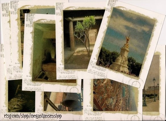 Original Europe Postcard Set of 9