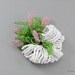 Signed Hattie Carnegie Seed Bead Floral Brooch 1960s
