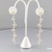 Shoulder Duster Earrings Crystal Clear Rhinestones