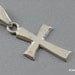 Vintage Cross Pendant Sterling Silver 925 3D