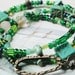 Mermaid's Tears Bead Mix Wrap Bracelet Or Necklace Shades Of Green