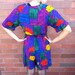 SALE 90's Floral Jumper Onsie Medium