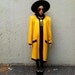 SALE 80's Yellow Avant Garde Dress Large