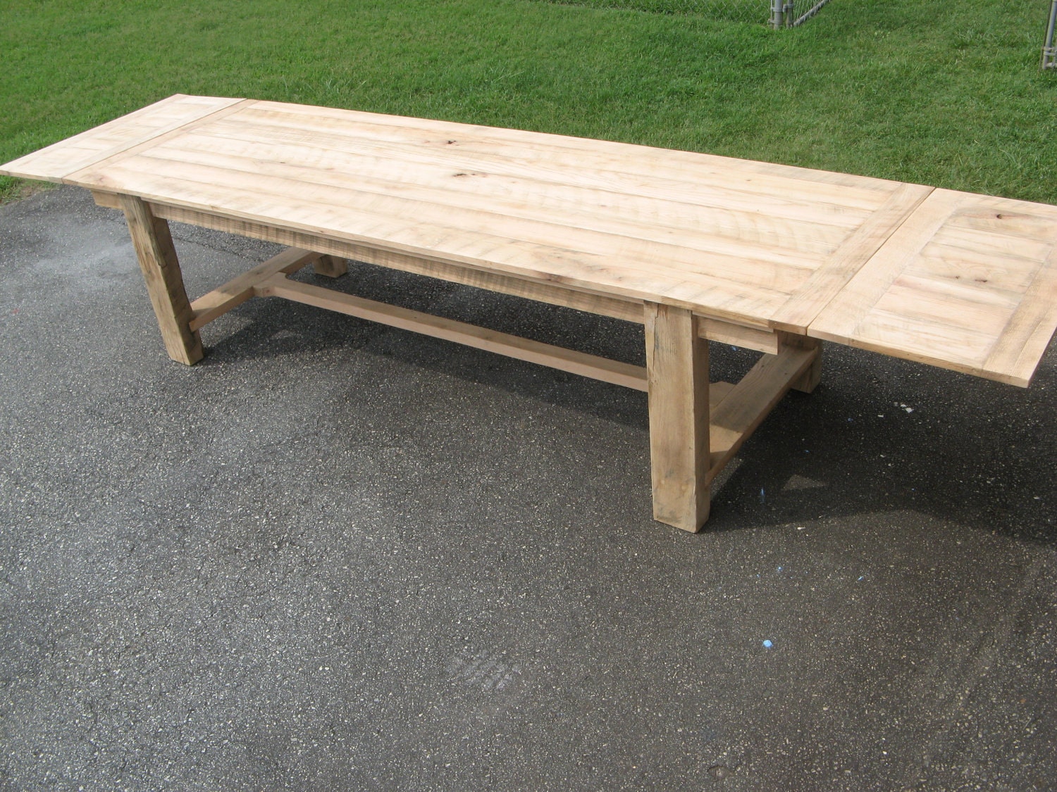 10' Reclaimed Wood Dining Table w/ 20" Leaves