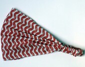 Yoga Headband - Ty Pennington Cotton Fabric for Free Spirit - Wave in Spice