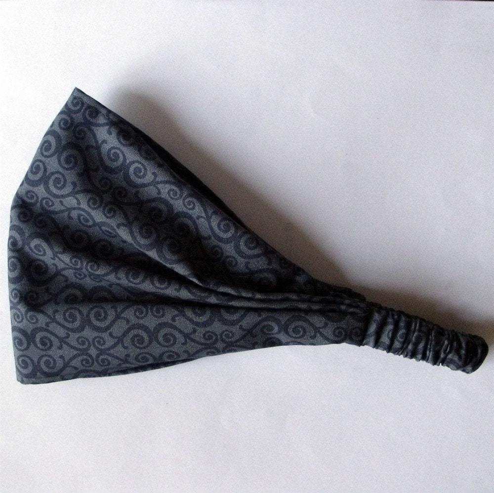 Yoga Headband - Organic Cotton Free to Grow in Gray - Nancy Mimis (Robert Kaufman) - fabric