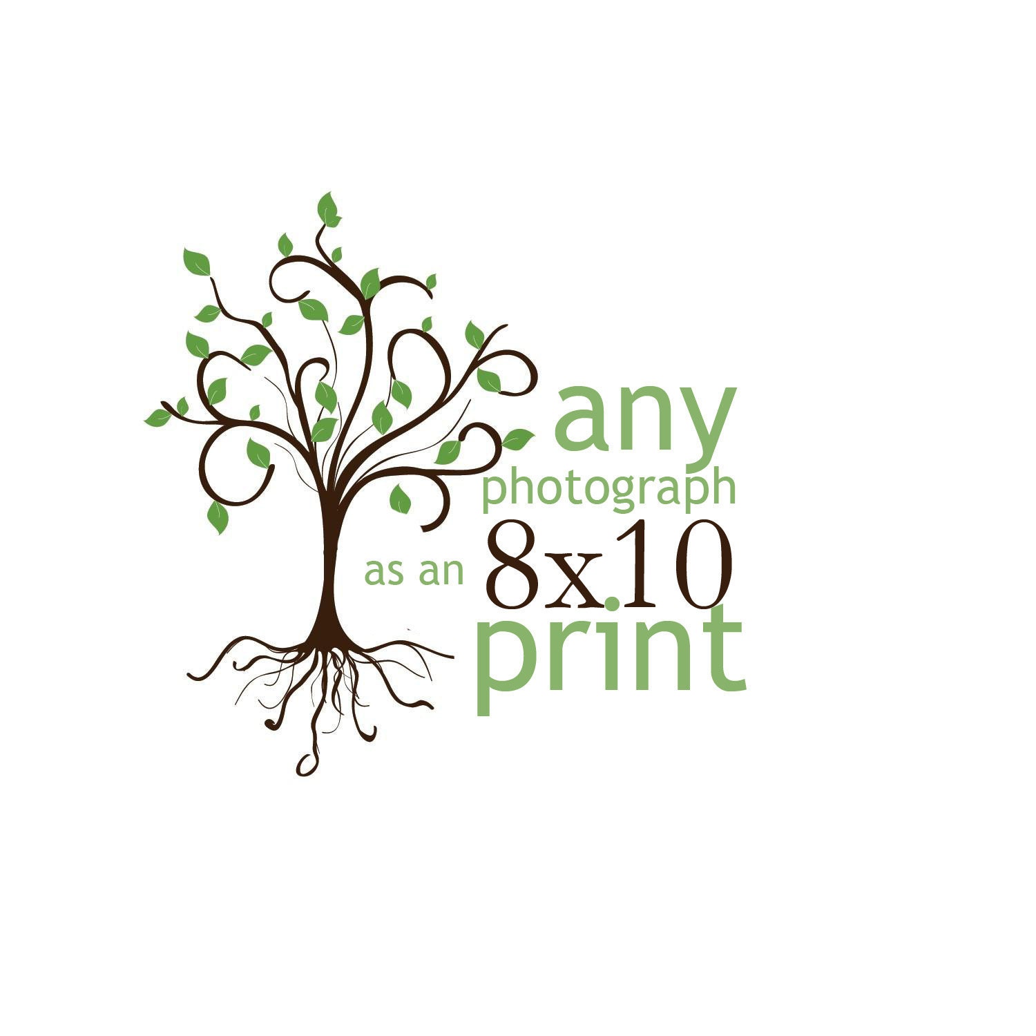 Any photograph as an 8x10 print