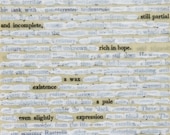 Altered Book Page / Found Text Poem on Book Page / This, This