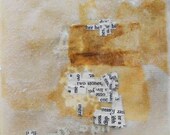 Mysterious Panoramas Transforming / Found Text Beeswaxed Book